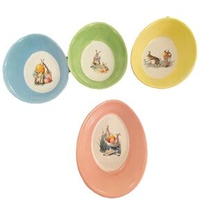 Set of Colorful Easter Egg Ramekins